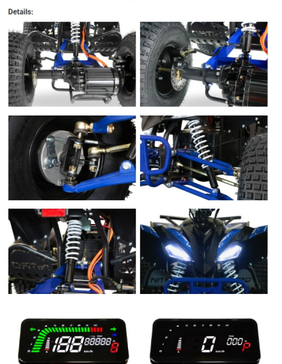 Kinder Quad Replay Sport 8 1500Watt