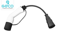 Geco Adapterkabel 1 Phasig 230V 16A Typ 2 auf Schuko